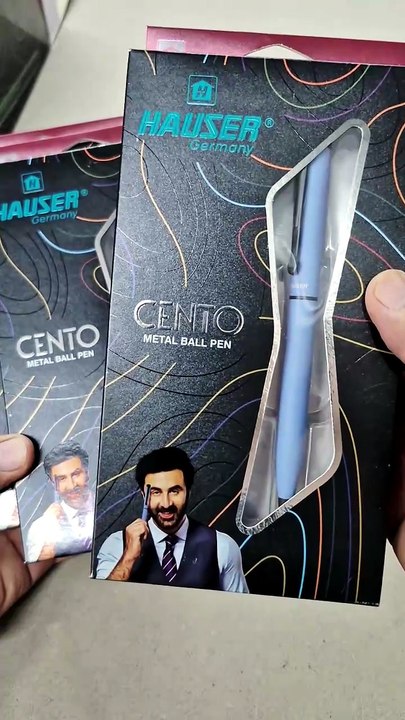 Hauser Cento Metal Ball Pen Box Unboxing & Review  Premium Metal Pen Set for Students  Professionals