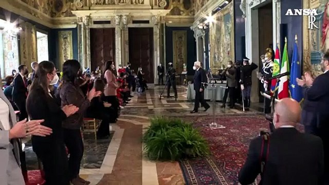 Quirinale, Mattarella ai giovani: La vostra volonta' fa avere fiducia nel Paese