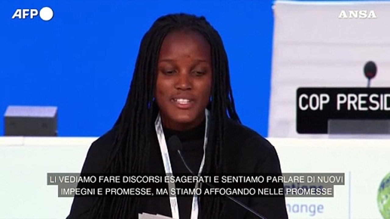 Cop26, l'appello di Vanessa Nakate: "Dimostrateci che abbiamo torto, dateci le prove"