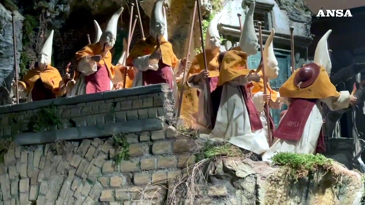 Napoli, nella chiesa di San Vincenzo il presepe dei fratelli Scuotto