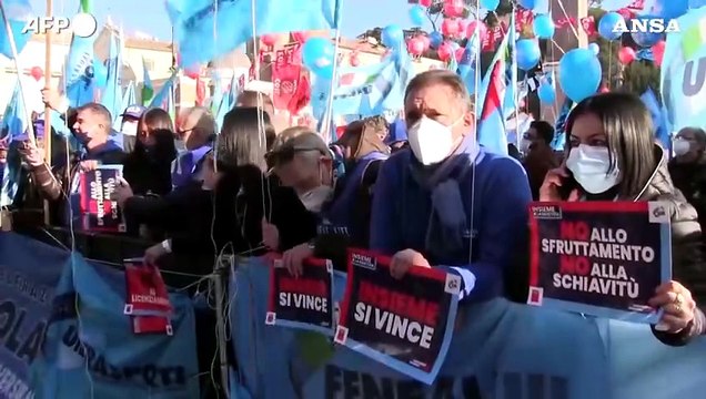 Sciopero generale, i sindacati: In piazza il paese reale