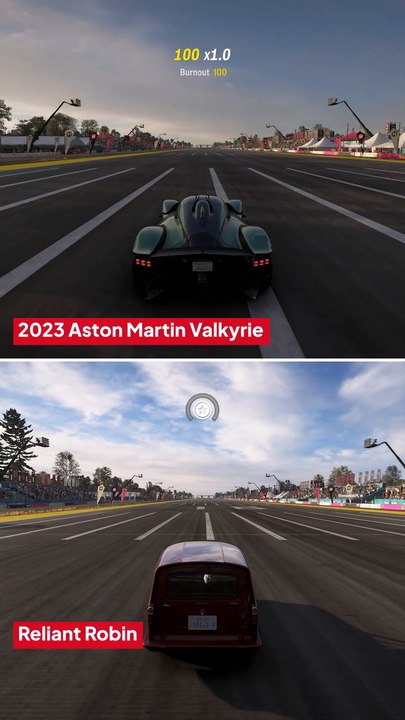 Forza Horizon 6: Aston Martin Valkyrie vs. Reliant Robin - The Ultimate Speed Showdown!