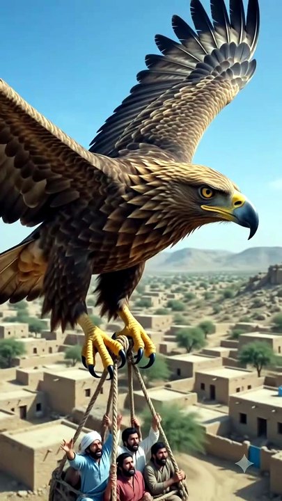 eagle hunting human
