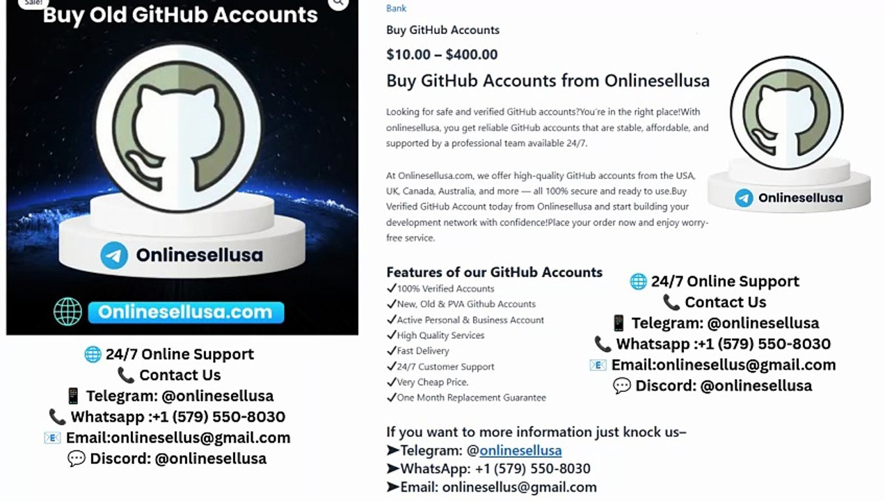 A Guide to Easily Buying Second-Hand GitHub Accounts .. ...