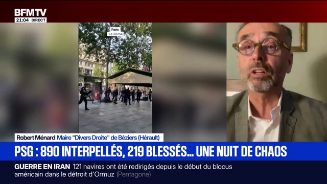 Violences après la victoire du PSG: “C’est un vrai problème”, estime Robert Ménard, maire “Divers Droite” de Béziers