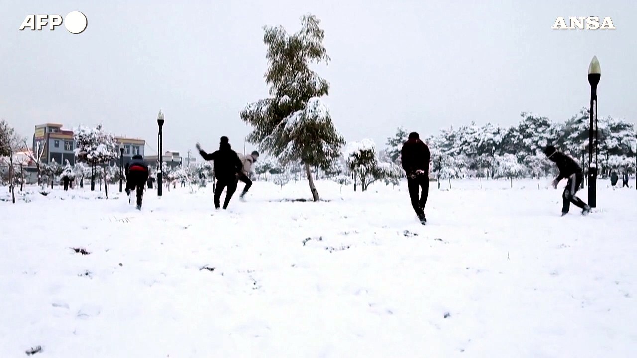 Iraq, Sulaimaniyah coperta dalla neve