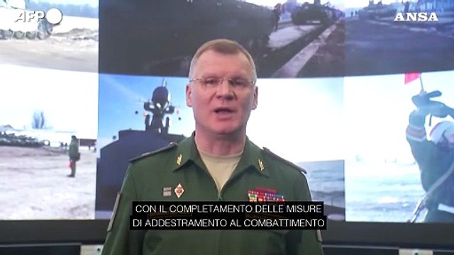 Ucraina, la Russia ritira alcune truppe dal confine
