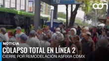Cierre de Línea 2 del Metro desata caos en tramo Xola-Pino Suárez