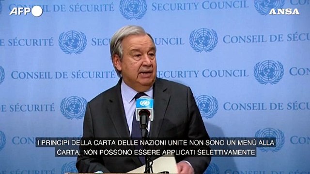 Crisi Ucraina, Guterres: I principi della Carta Onu non sono un menu' alla carta