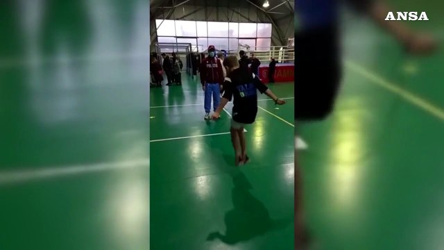 Due bambini ucraini accolti a Marcianise: allenamenti di pugilato con le Fiamme Oro