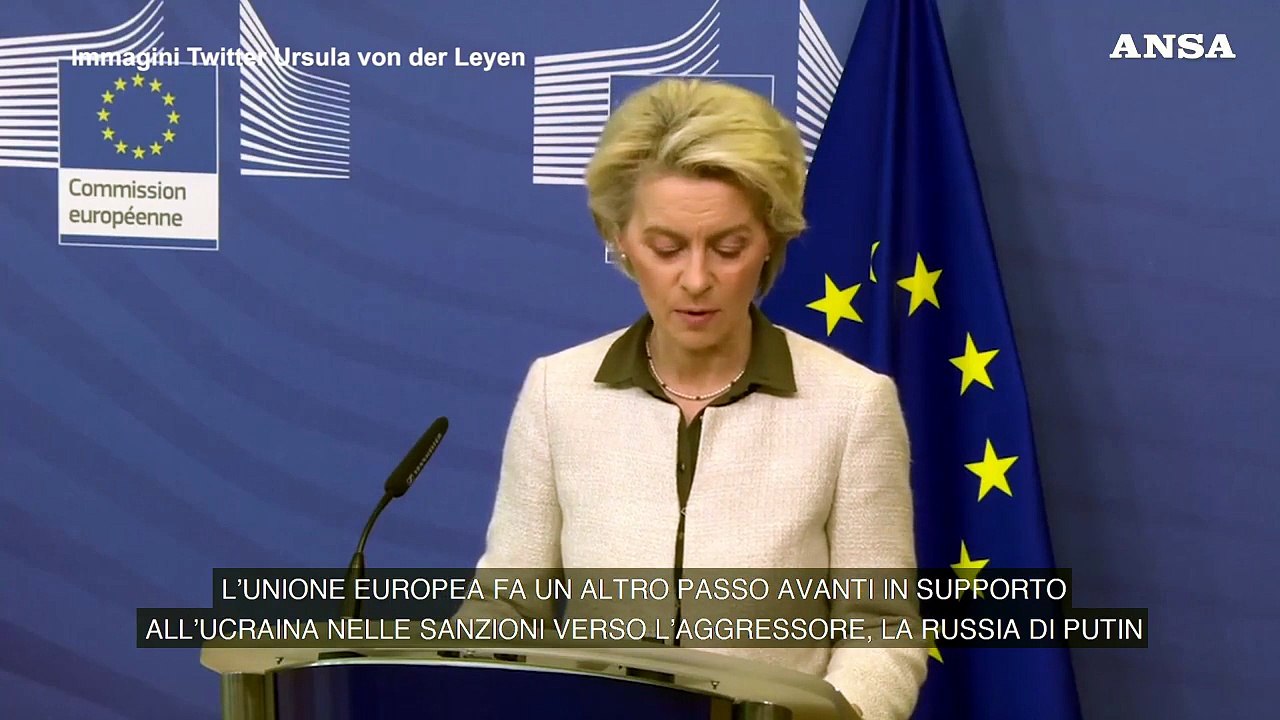 Ucraina, von der Leyen: "Per la prima volta l'Ue finanzia l'acquisto di armi"