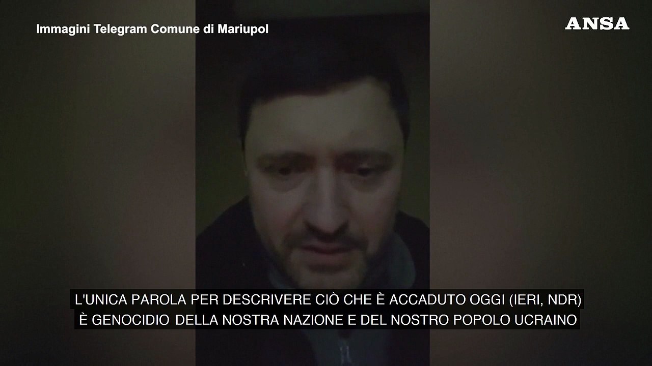 Ucraina, il sindaco di Mariupol: "Quel che e' accaduto si chiama genocidio"