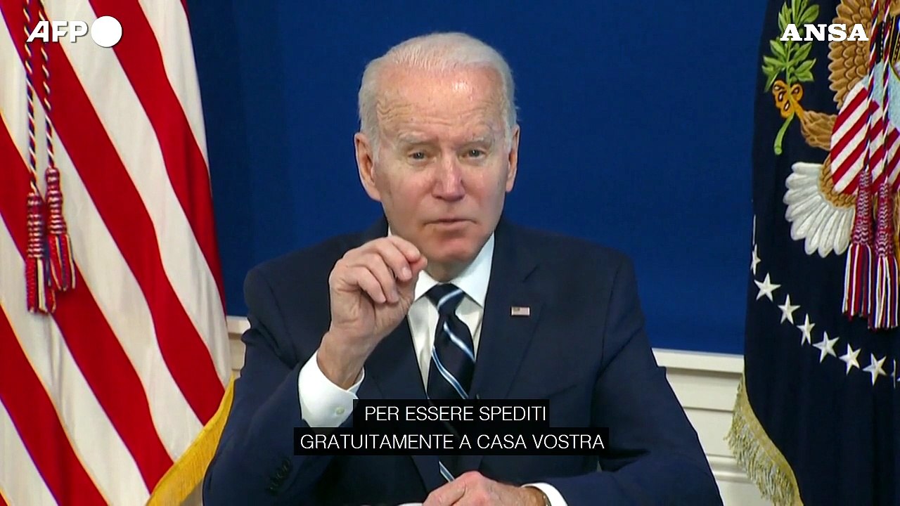 Biden: "Distribuiremo un miliardo di test anti-Covid gratuitamente"