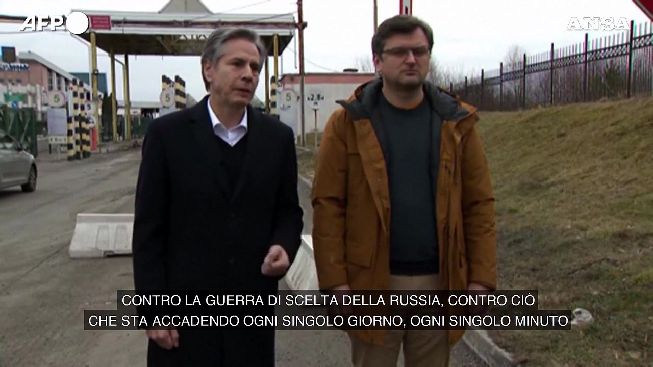 Ucraina, Blinken incontra Kuleba alla frontiera con la Polonia: "Il supporto aumentera'"