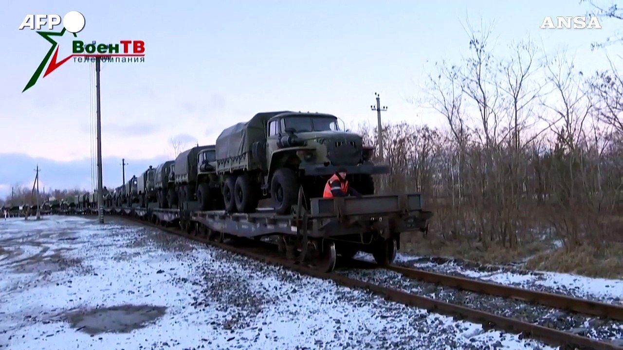 L'arrivo delle truppe russe in Bielorussia per esercitazioni militari