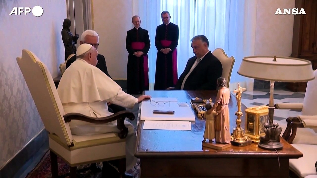 Papa Francesco incontra il premier ungherese Orban