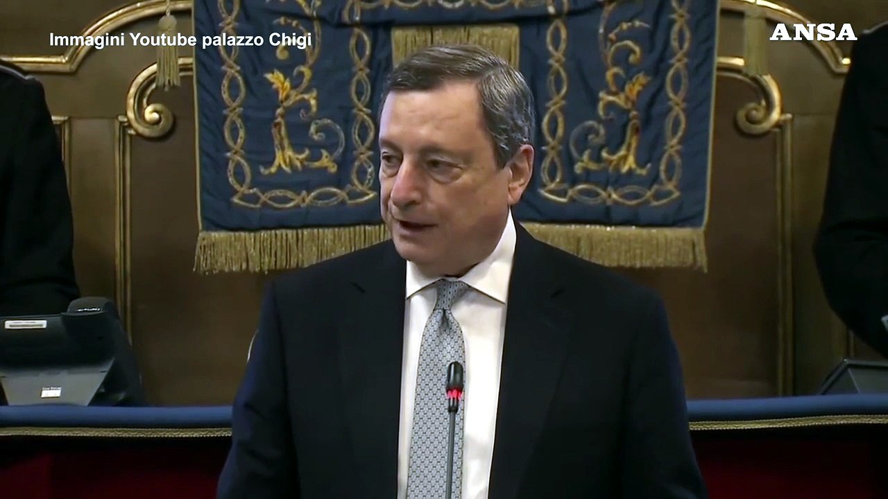 Ucraina, Draghi: "In linea con l'Ue sulle nuove sanzioni alla Russia"