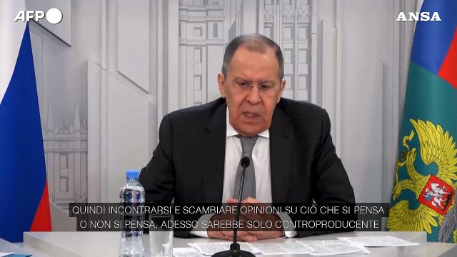 Ucraina, Lavrov: Un incontro tra Putin e Zelensky adesso sarebbe controproducente