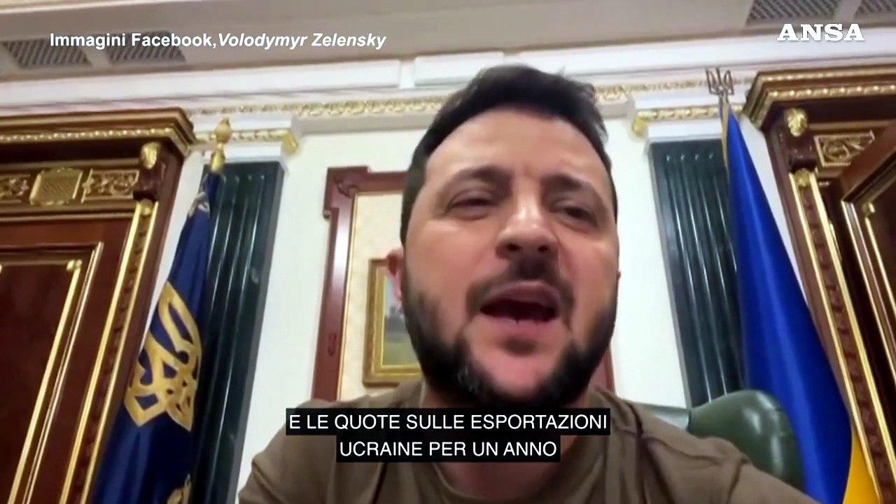 Zelensky: "La Russia sta cercando di provocare una crisi globale dei prezzi"