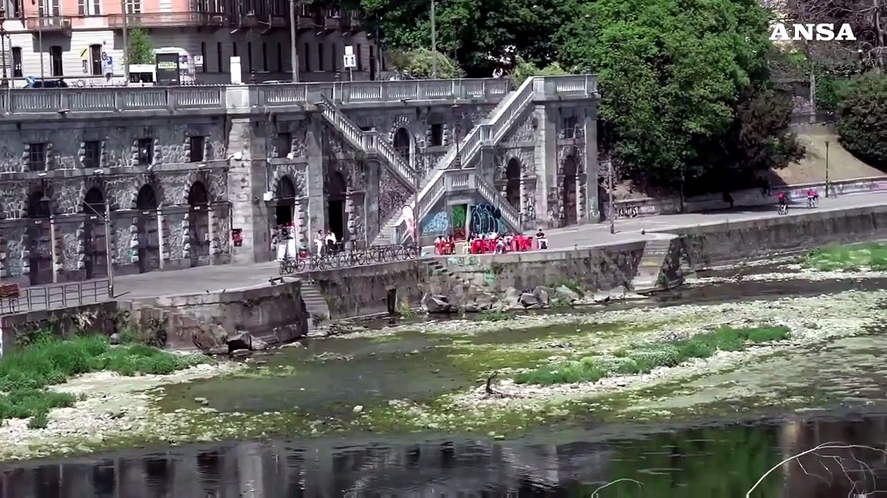 Torino, il Po e' in secca
