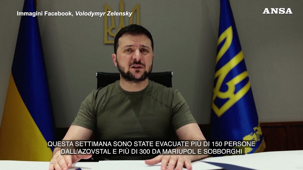 Zelensky: "Nell'acciaieria e' l'inferno e ci sono ancora bambini"
