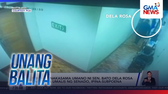 NBI - 4 na nakasama umano ni Sen. Bato dela Rosa bago siya umalis ng Senado, ipina-subpoena | Unang Balita