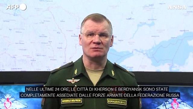 Ucraina, Mosca: Genichesk, Kherson e Berdyansk sotto il controllo russo