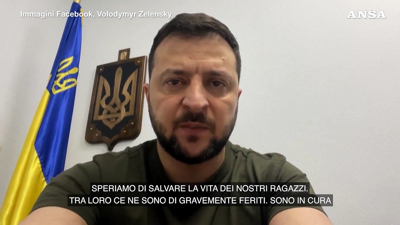 Azovstal, Zelensky: "Speriamo di salvare la vita dei nostri ragazzi"