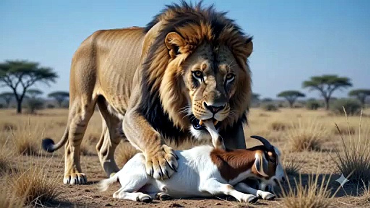 Got killing lion,amazing video, animal life.