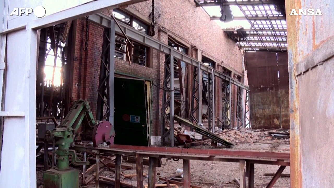 Infrastrutture ferroviarie distrutte dai bombardamenti russi a Kiev