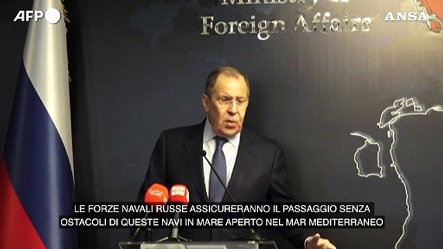 Lavrov: Se l'Ucraina smina i porti, ok al passaggio delle navi con grano