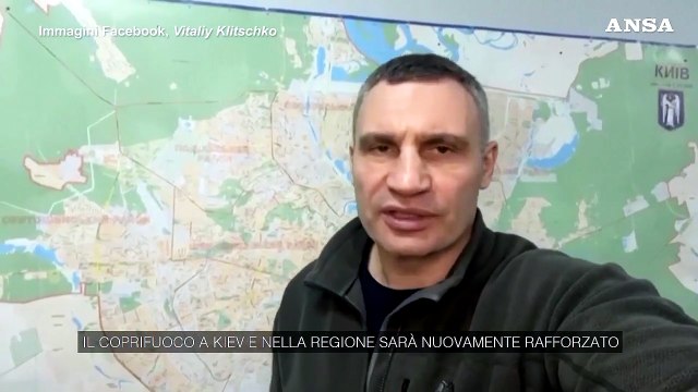 Il sindaco di Kiev: Nuovo coprifuoco da oggi fino alle 7 del 23 marzo