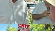 Protesta magisterial: Maestros cierran garita Dennis DeConcini