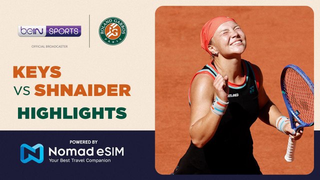Madison Keys vs Diana Shnaider | Roland-Garros 2026 | Match Highlights