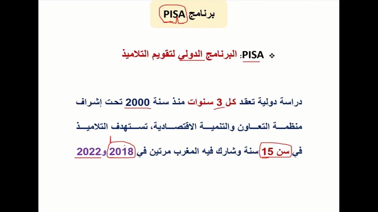 برامج تقييم المكتسبات
