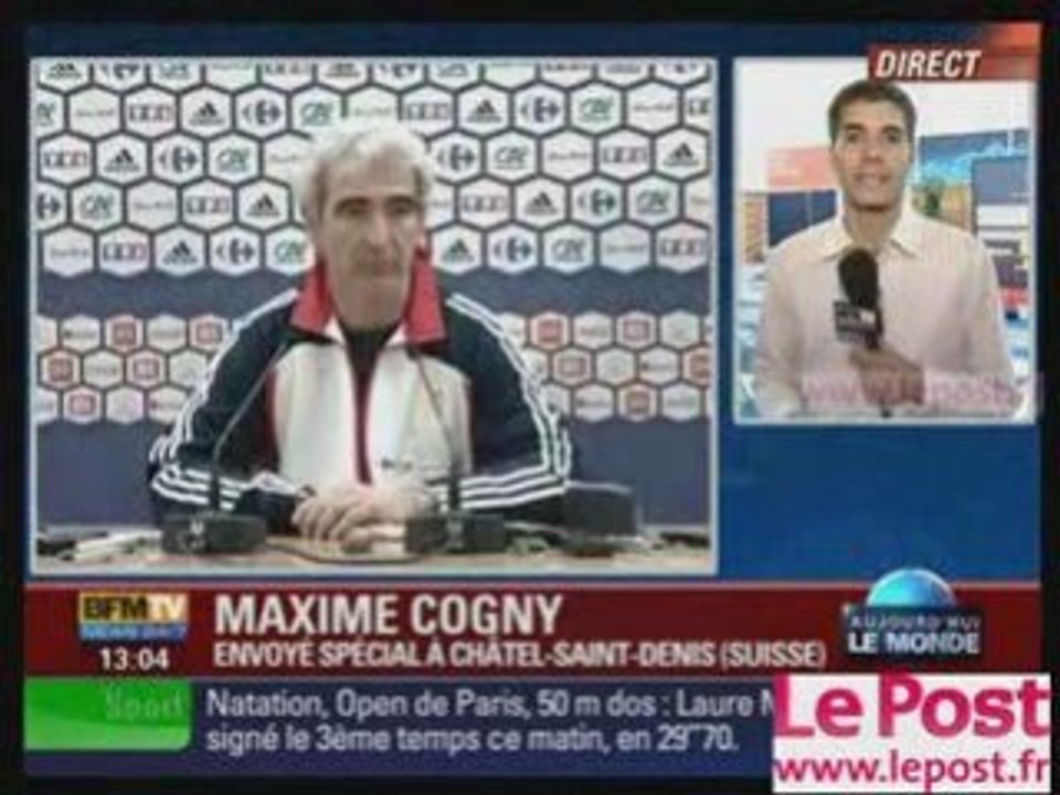 Domenech : la (non) réponse d'Estelle Denis
