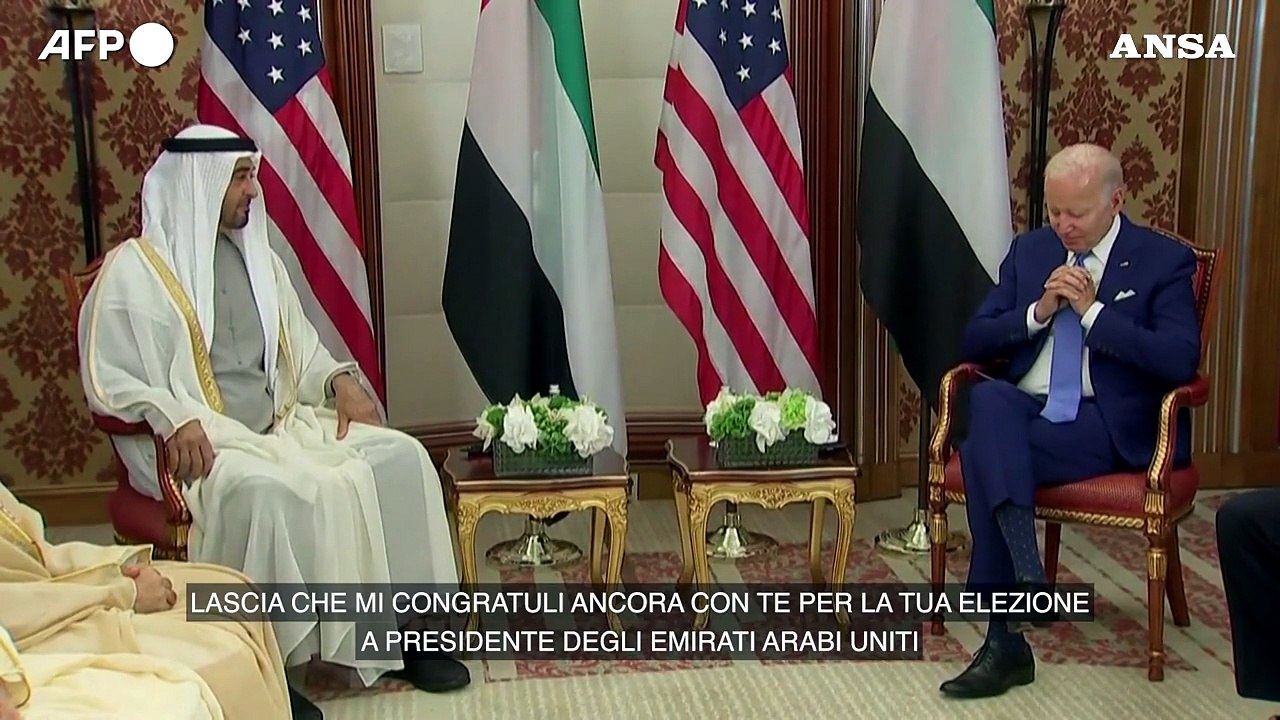 Biden invita il presidente degli Emirati Arabi Uniti in Usa
