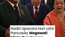Hadiri Upacara Hari Lahir Pancasila, Megawati Minta Gandengan Tangan ke Prabowo