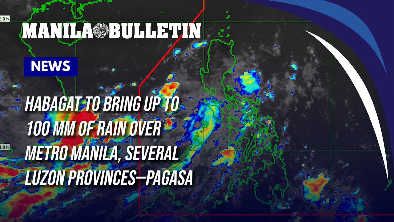 Habagat to bring up to 100 mm of rain over Metro Manila, several Luzon provinces—PAGASA