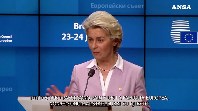 Eu, Von der Leyen: Congratulazioni a Ucraina, Moldavia e Georgia