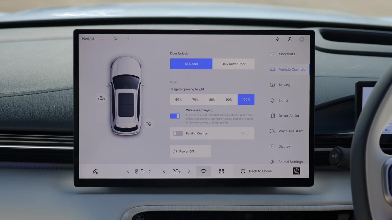 Geely STARRAY EM-i Infotainment System