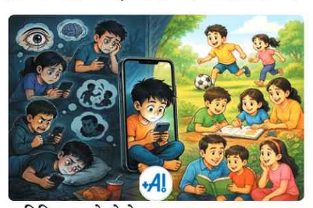 swm news: मोबाइल स्क्रीन पर कैद बचपन: अ​धिक रील्स देखने से बिगड़ रहा व्यवहार