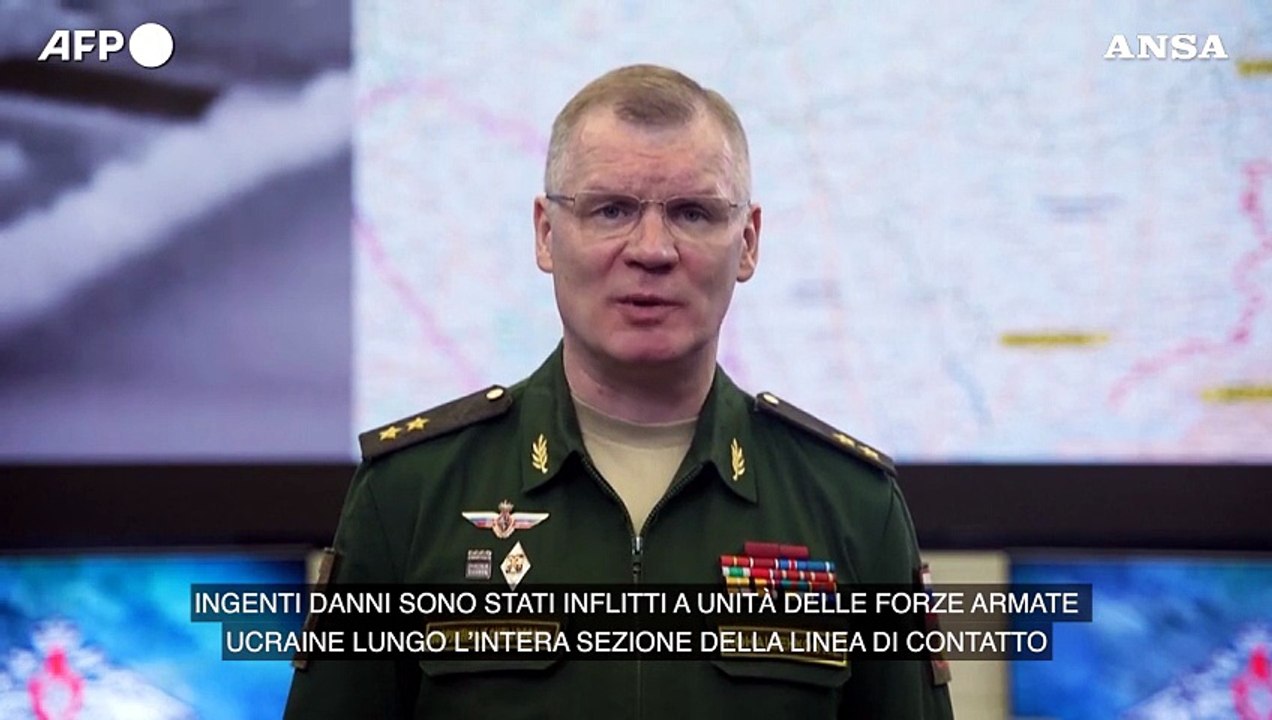 Ucraina, Mosca: "Le truppe russe continuano l'offensiva nella regione di Donetsk"