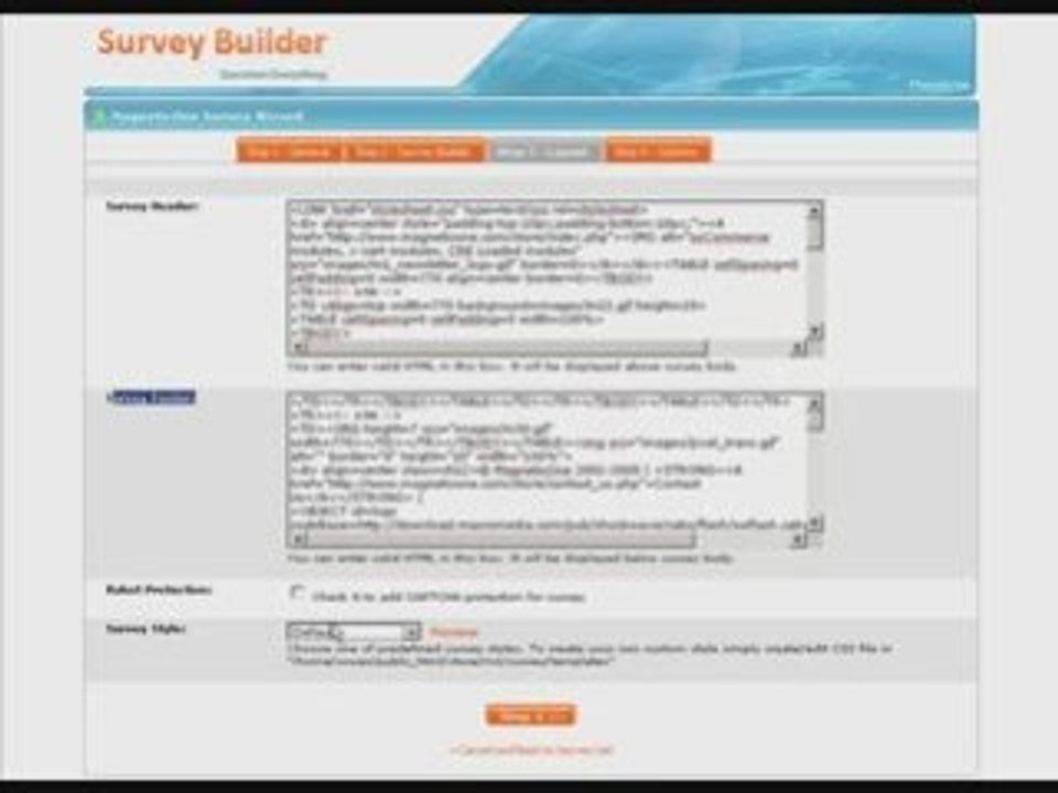 Survey Builder for osCommerce