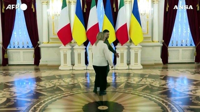 Giorgia Meloni a Kiev, siamo con voi