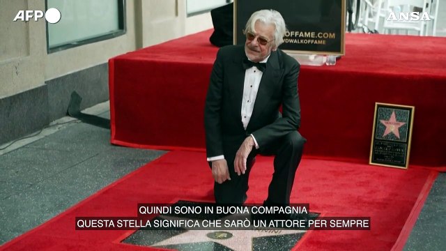 Hollywood, Giancarlo Giannini tra le stelle della Walk of Fame