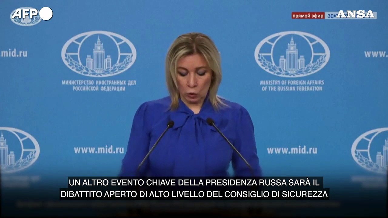 Lavrov presiedera' riunione del Consiglio di sicurezza dell'Onu
