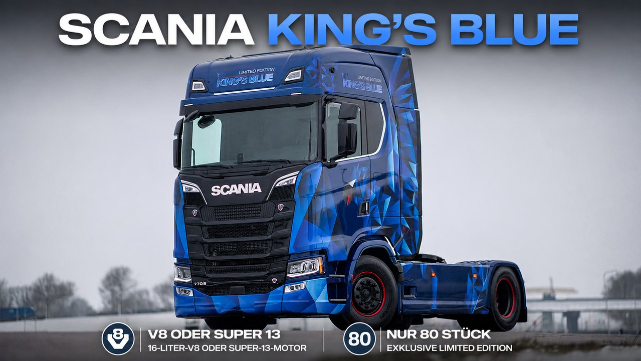 Scania King’s Blue Limited Edition feiert 80 Jahre Niederlande