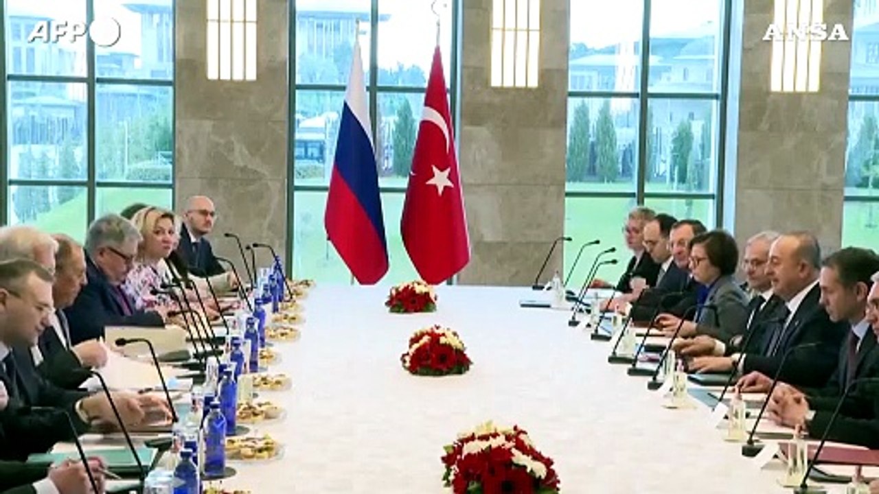 Incontro Turchia-Russia ad Ankara, delegazioni guidate da Lavrov e Cavusoglu