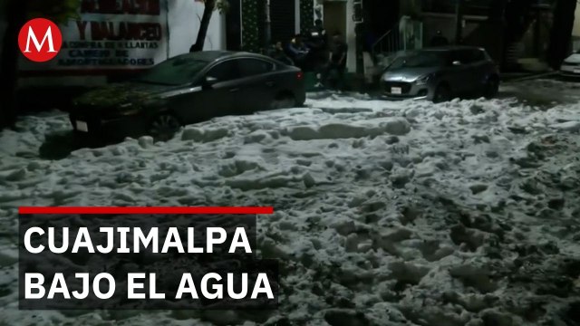 Cuajimalpa bajo el agua tras intensas lluvias en la Ciudad de México